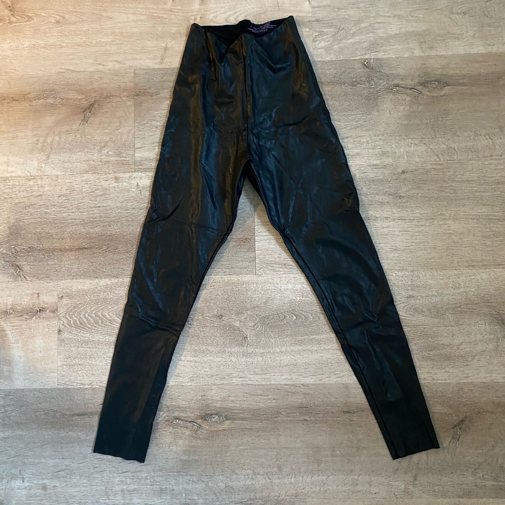Commando high waisted leather leggings